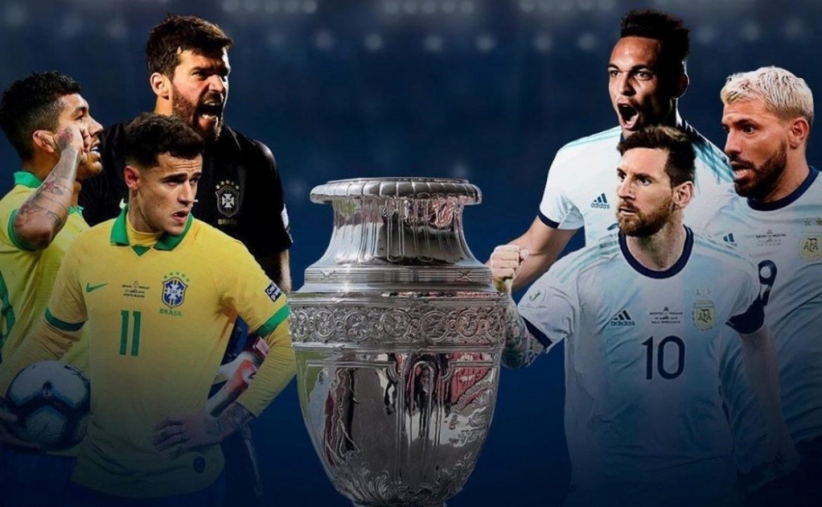 Chờ trận đấu giữa Argentina và Brazil ở chung kết Copa America 2021