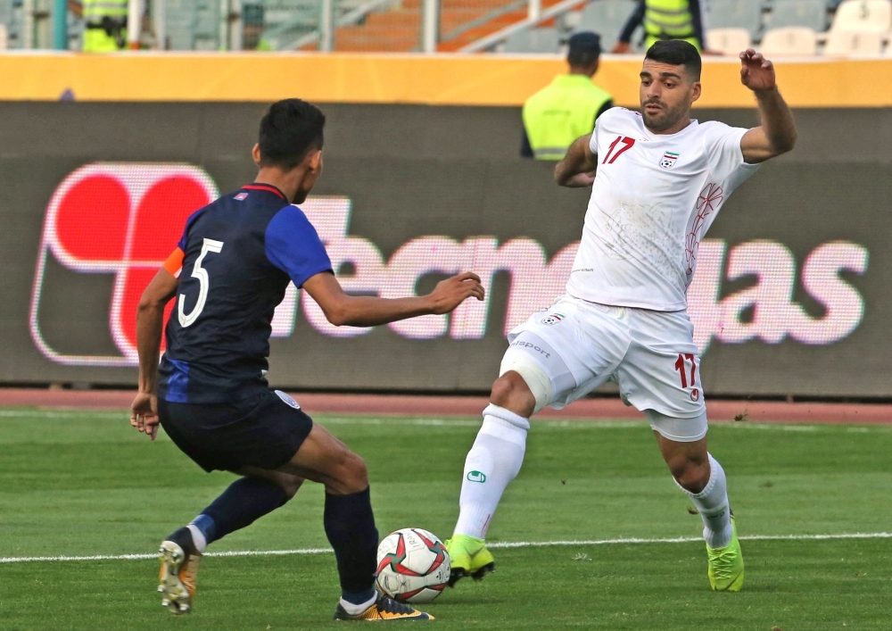 Kết quả của trận đấu giữa Iran với Campuchia